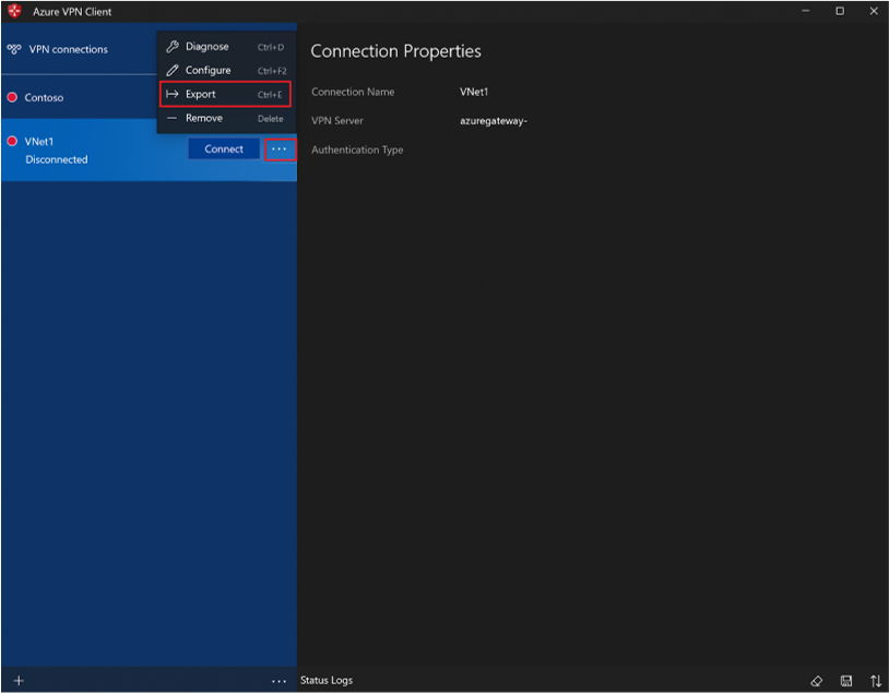 Export or Delete Profiles