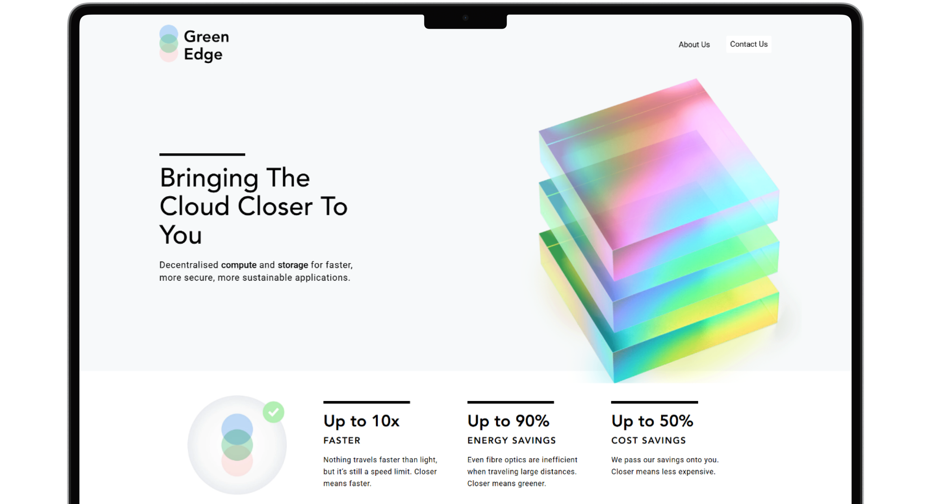 Green Edge Screen main picture of the website